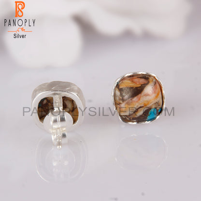 Mojave Copper Oyster Turquoise 925 Earrings