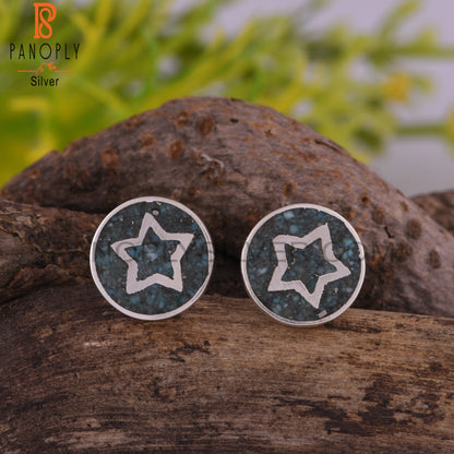 Arizona Turquoise 925 Silver Earrings Gift For Christmas