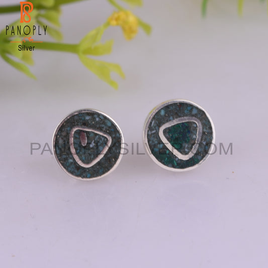 Cute Arizona Turquoise Stylish 925 Sterling Silver Earrings