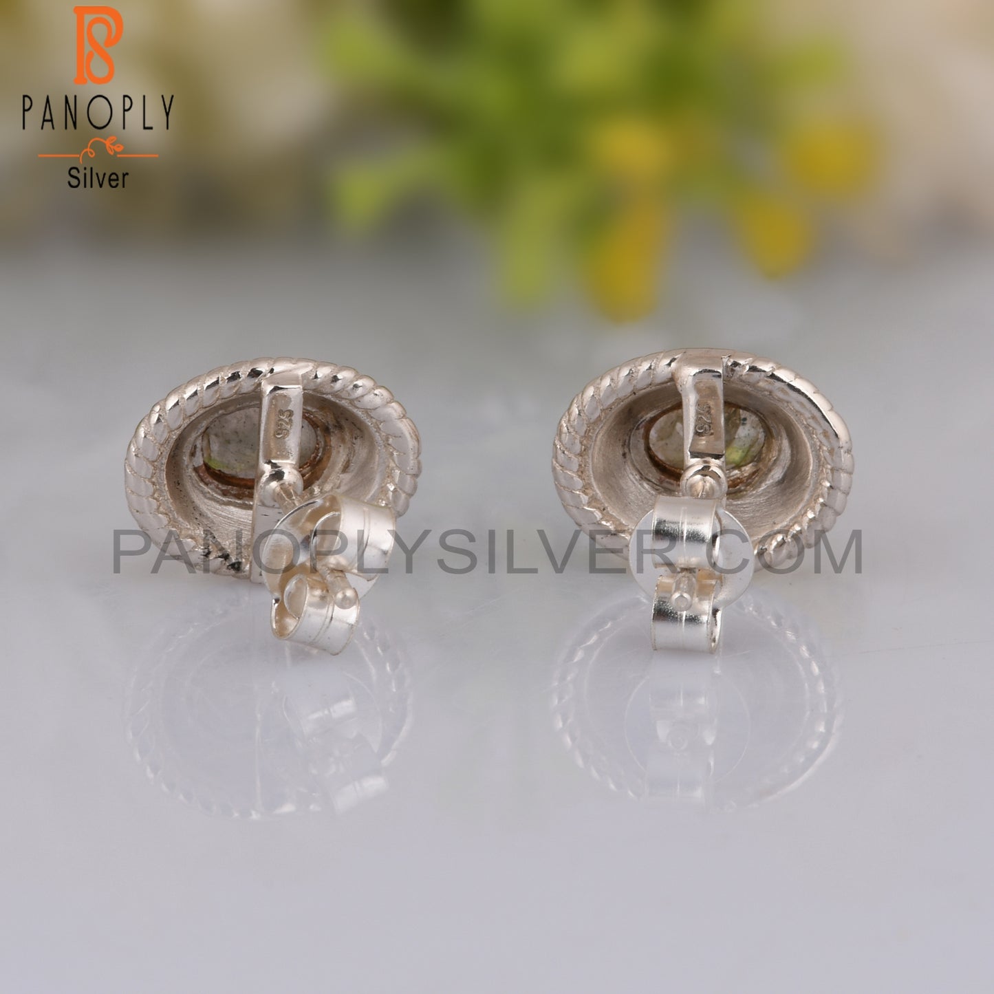 Labradorite Oval Shape 925 Sterling Silver Earrings