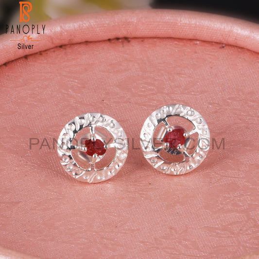 Spinel Ruby 925 Sterling Silver Engagement Earrings