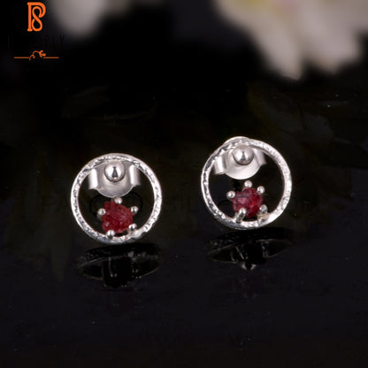 Spinel Ruby Hypoallergenic 925 Sterling Silver Earrings