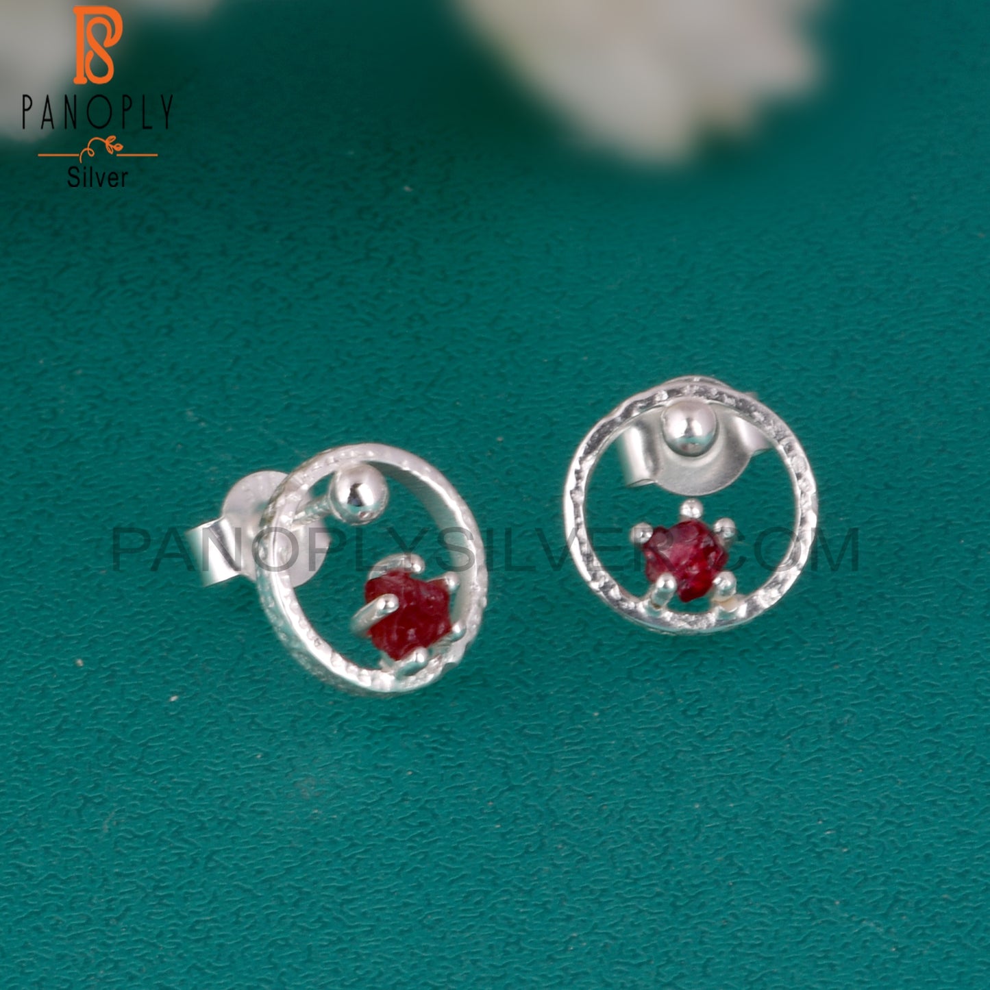 Spinel Ruby Hypoallergenic 925 Sterling Silver Earrings