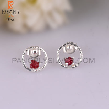 Spinel Ruby Hypoallergenic 925 Sterling Silver Earrings