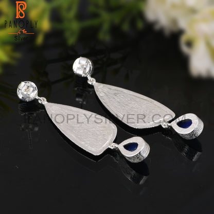 Lapis Gemstone 925 Sterling Silver Earrings