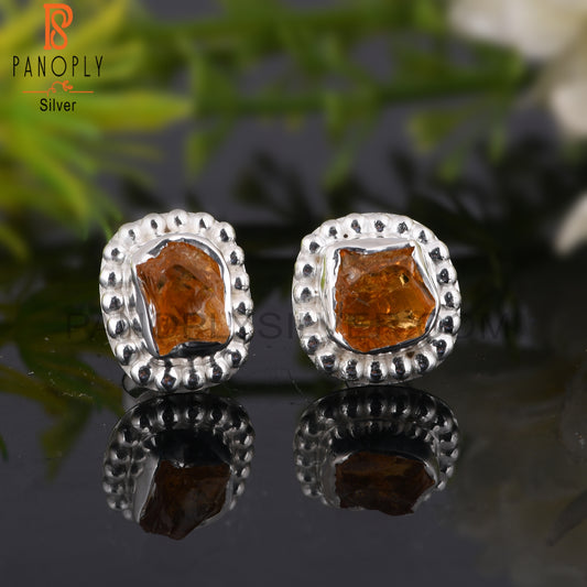 Citrine 925 Sterling Silver Earrings