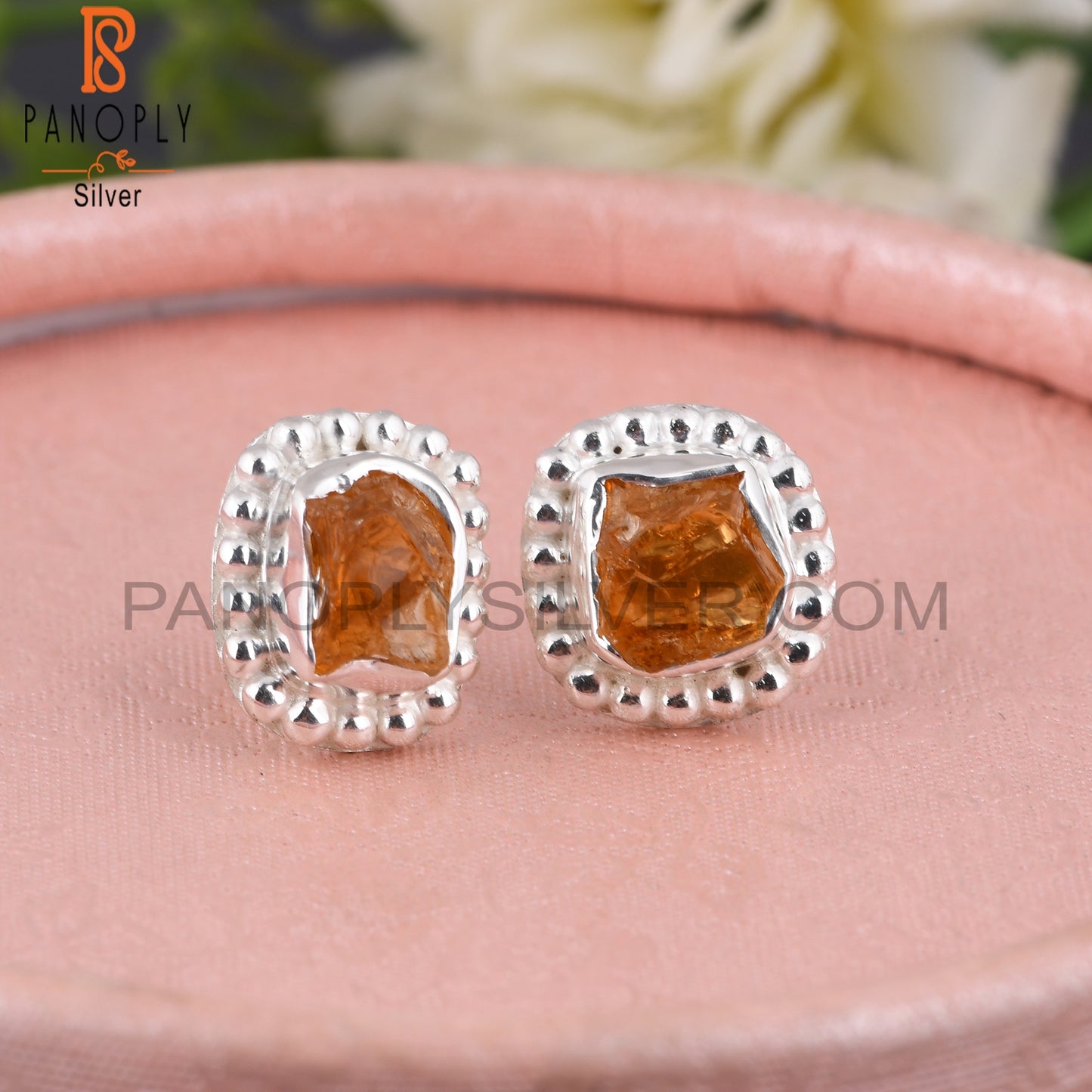 Citrine 925 Sterling Silver Earrings