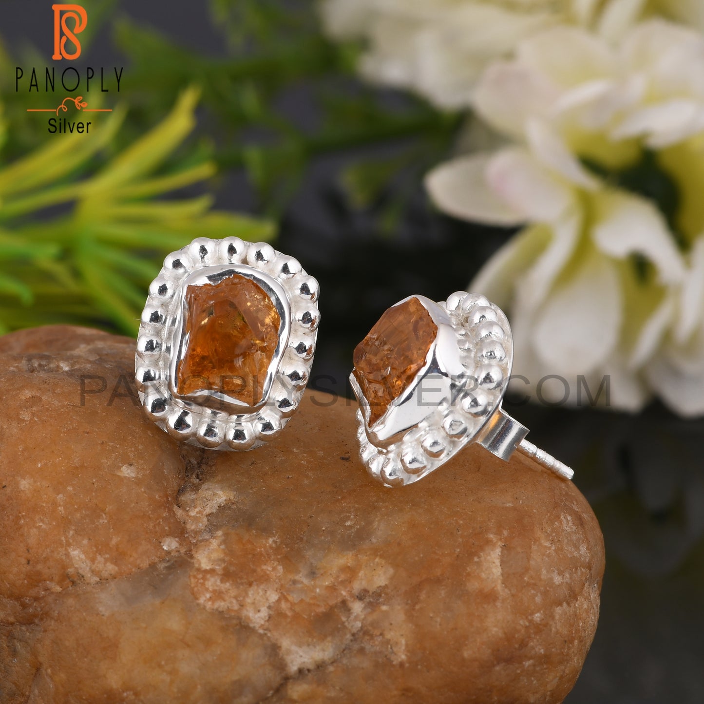 Citrine 925 Sterling Silver Earrings