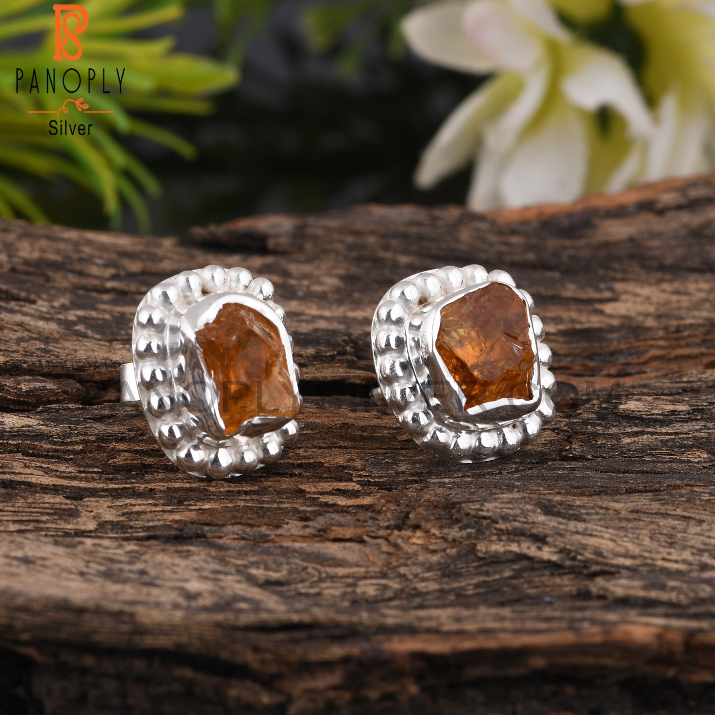 Citrine 925 Sterling Silver Earrings