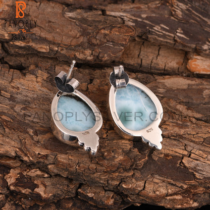Larimar 925 Sterling Silver Earrings