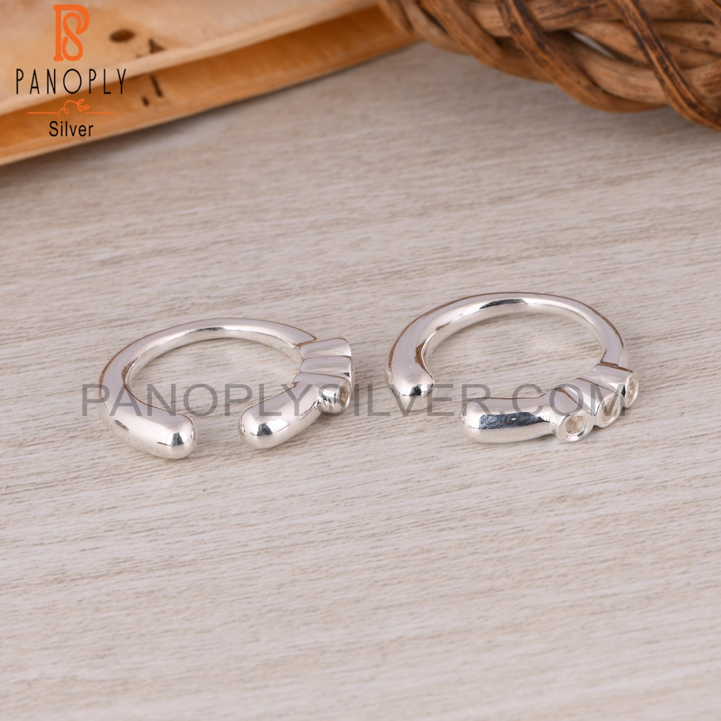 White Topaz Round 925 Sterling Silver Earrings