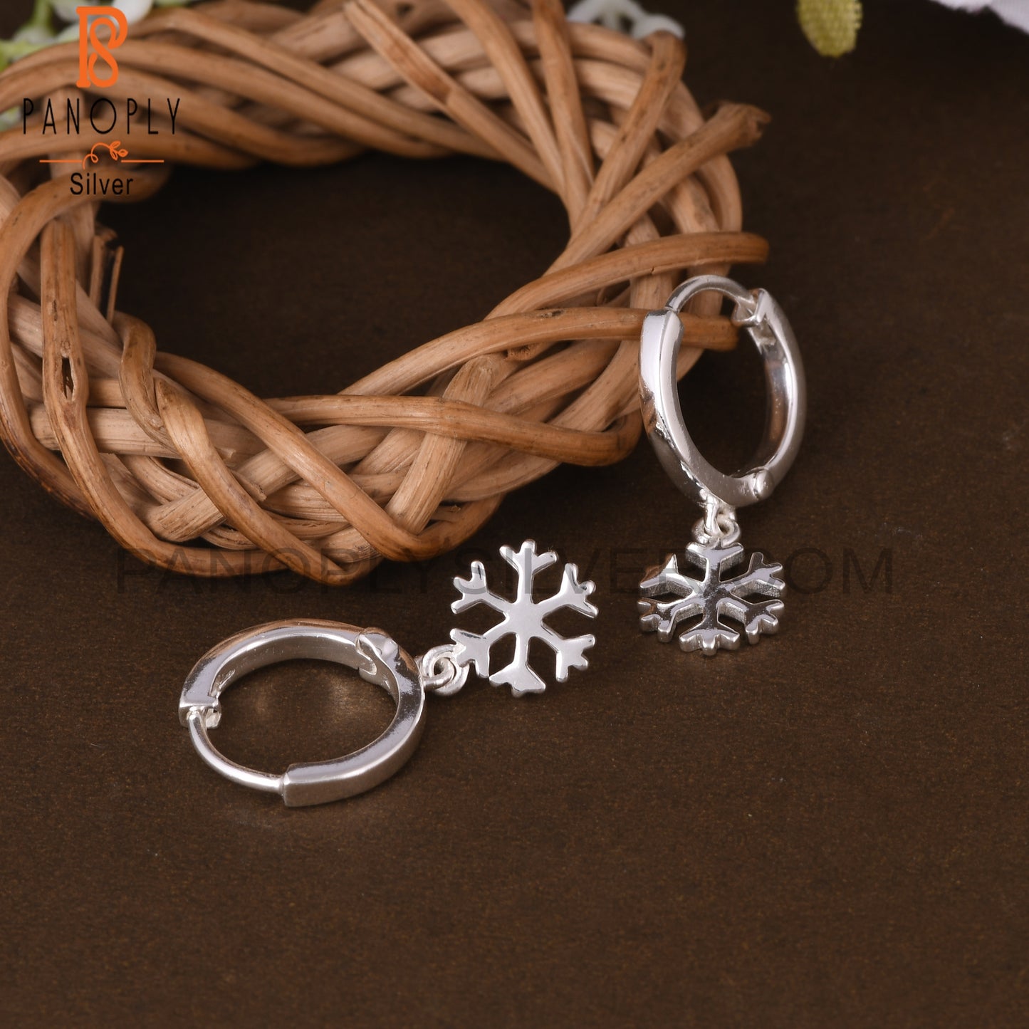 Floral 925 Sterling Silver Earrings