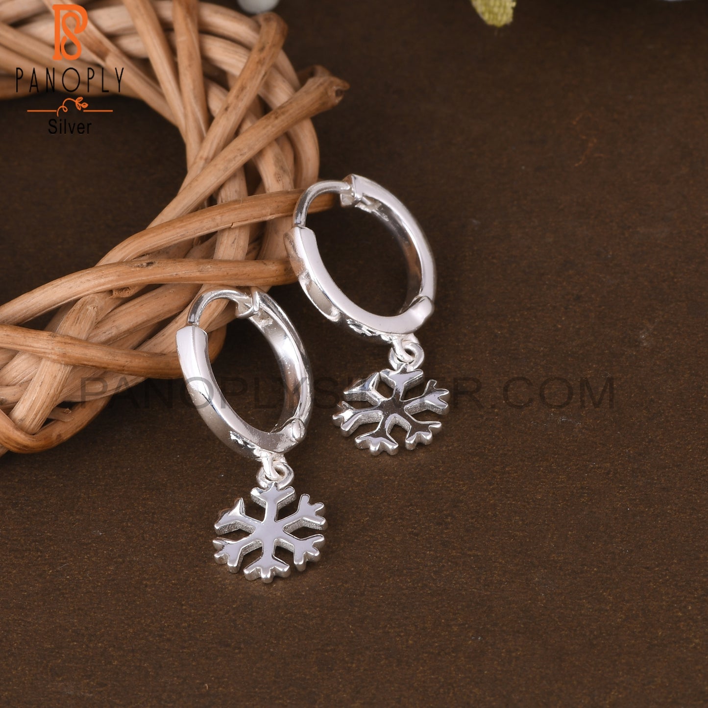 Floral 925 Sterling Silver Earrings