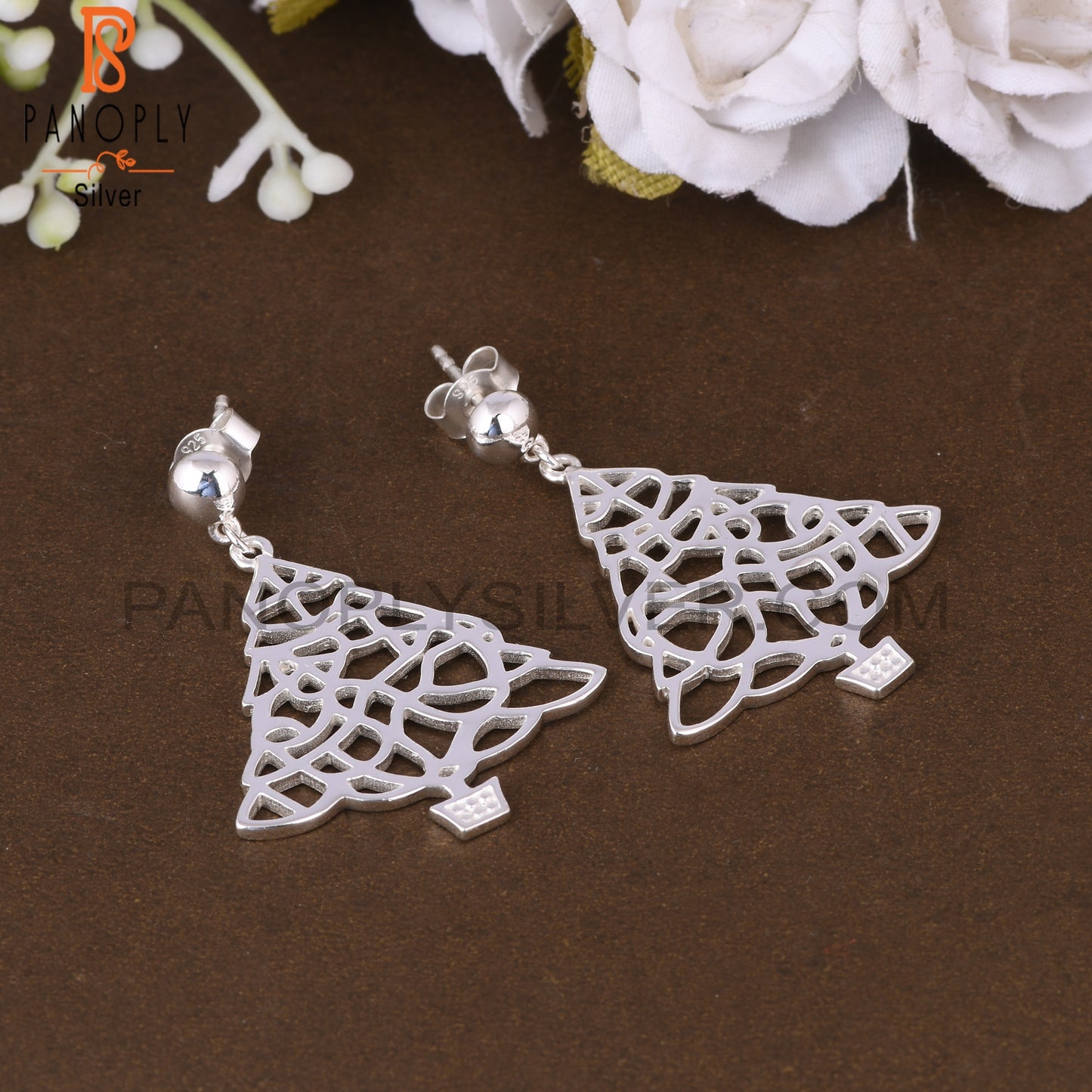 Unique 925 Sterling Silver Party Wear Earrings