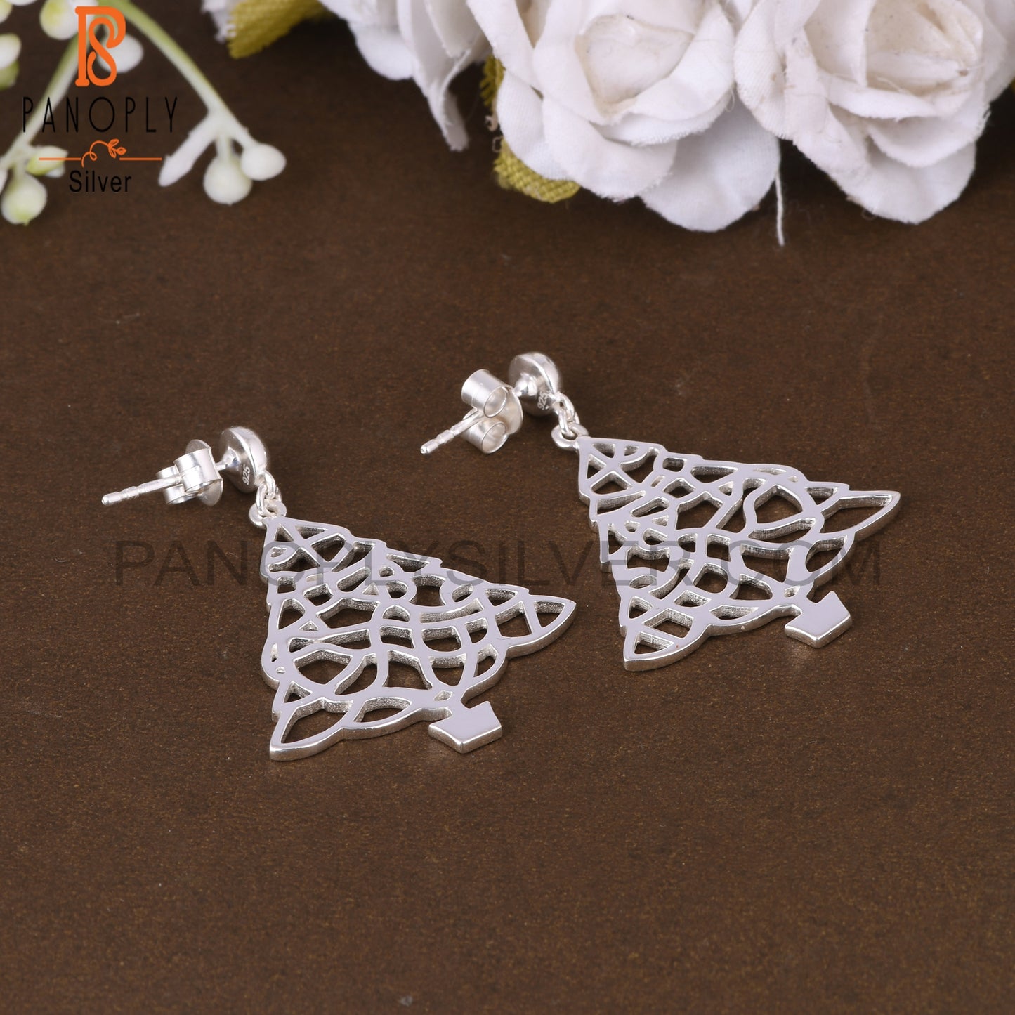 Unique 925 Sterling Silver Party Wear Earrings