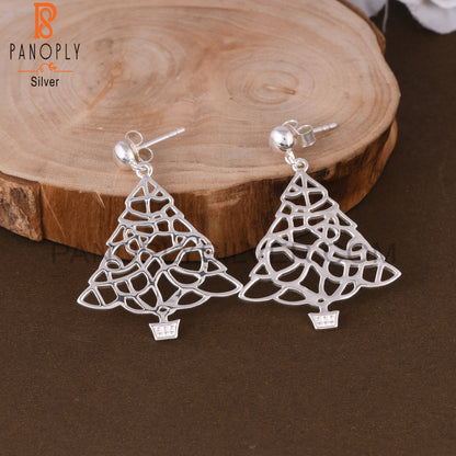 Unique 925 Sterling Silver Party Wear Earrings