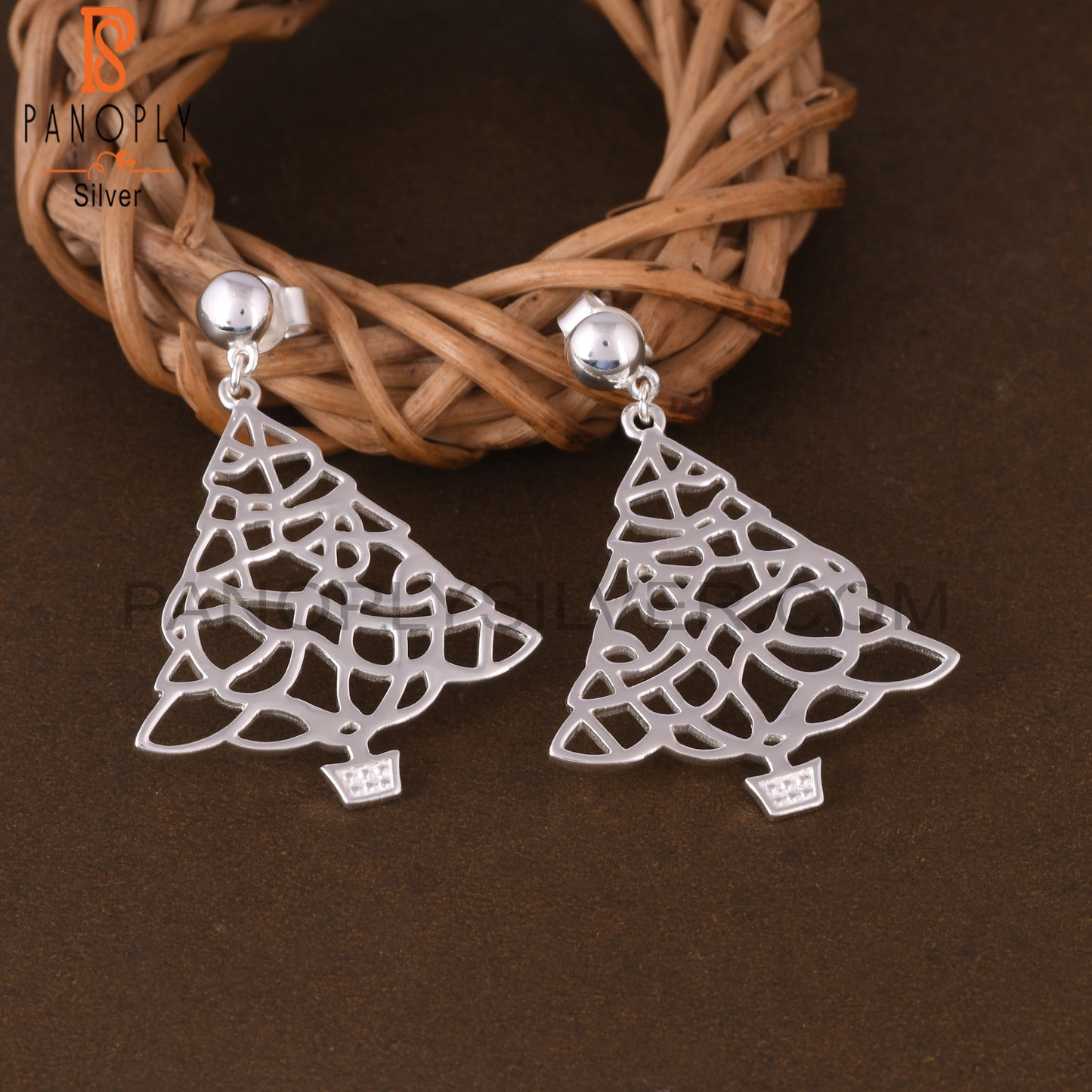 Unique 925 Sterling Silver Party Wear Earrings