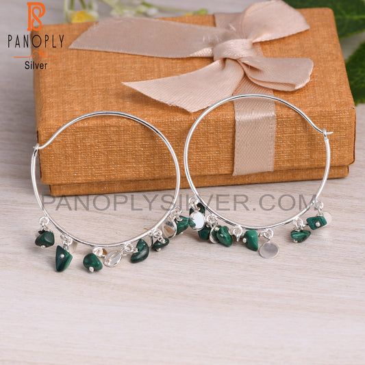 Malachite 925 Sterling Silver Earrings