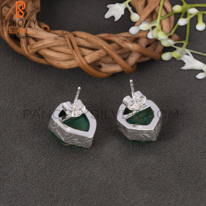 Aurora Opal Green 925 Sterling Silver Earrings Jewelry