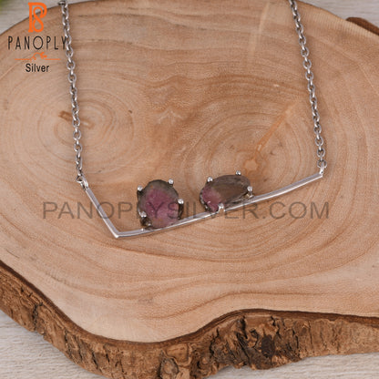 Bio Tourmaline 925 Sterling Silver Pendant & Necklace