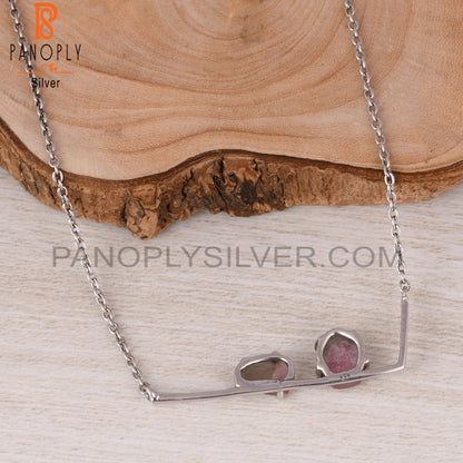 Bio Tourmaline 925 Sterling Silver Pendant & Necklace