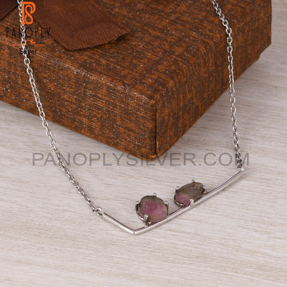 Bio Tourmaline 925 Sterling Silver Pendant & Necklace