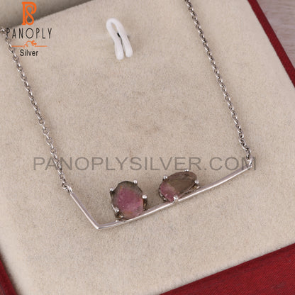 Bio Tourmaline 925 Sterling Silver Pendant & Necklace