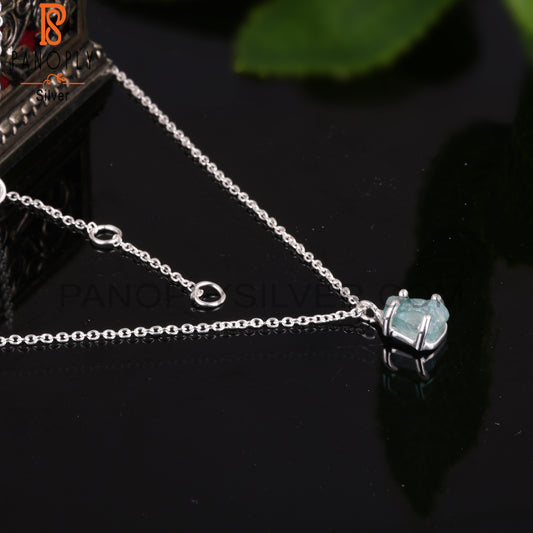 Apatite 925 Sterling Silver Chain Pendant