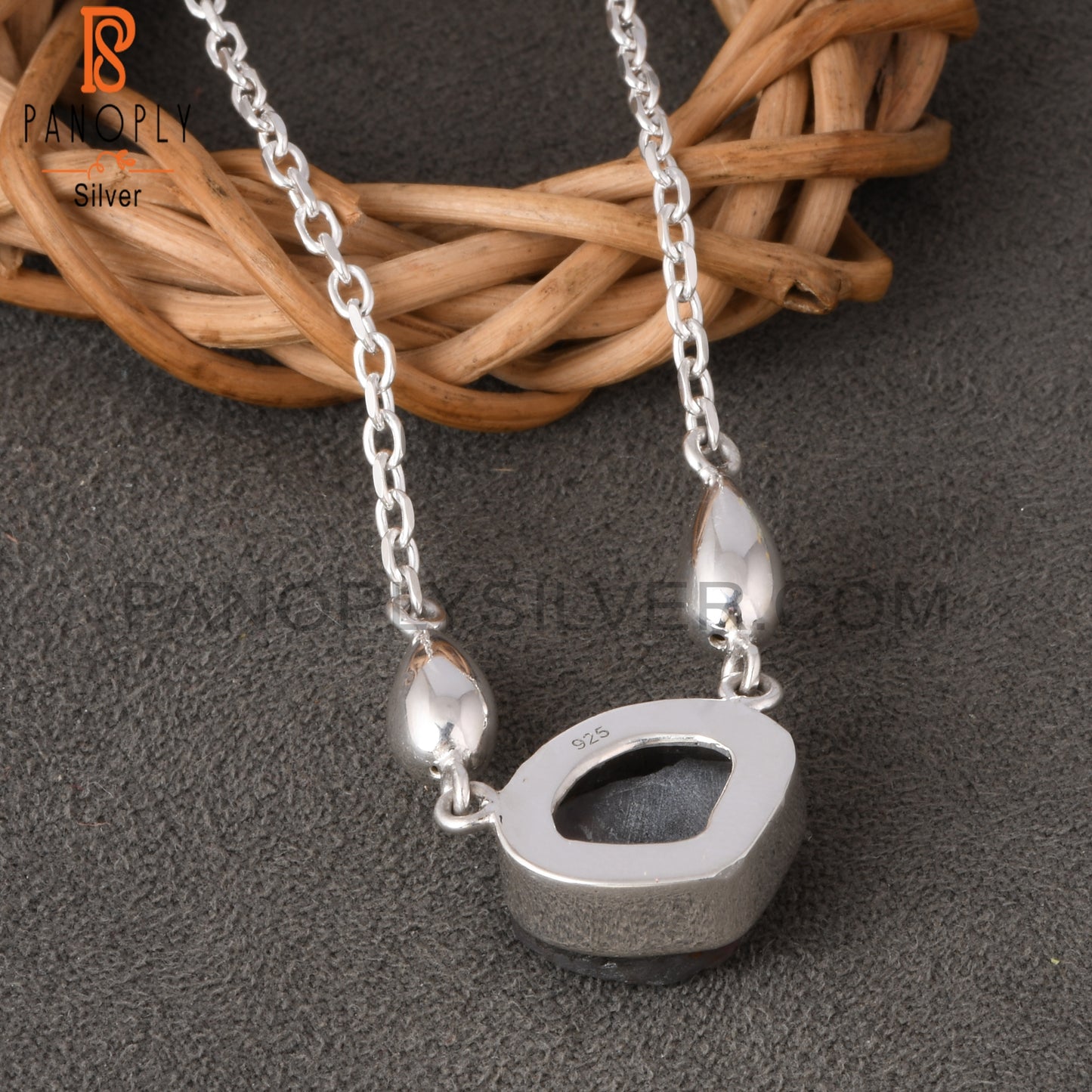 Super Seven Rough 925 Sterling Silver Pendant With Chain