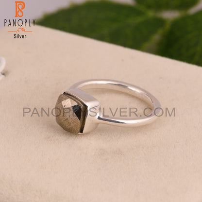 Pyrite Taper 925 Sterling Silver Ring