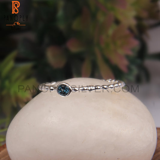 London Blue Topaz 925 Sterling Silver Christmas Gift Ring