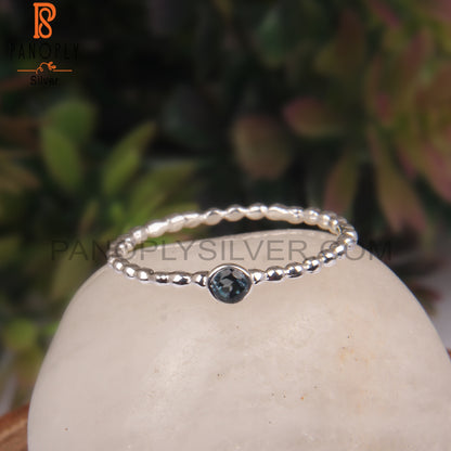 London Blue Topaz 925 Sterling Silver Christmas Gift Ring
