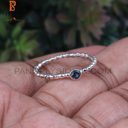 London Blue Topaz 925 Sterling Silver Christmas Gift Ring
