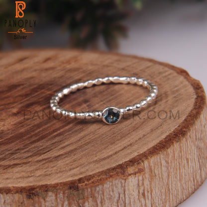 London Blue Topaz 925 Sterling Silver Christmas Gift Ring
