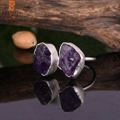 Amethyst 925 Sterling Silver Birthday Ring