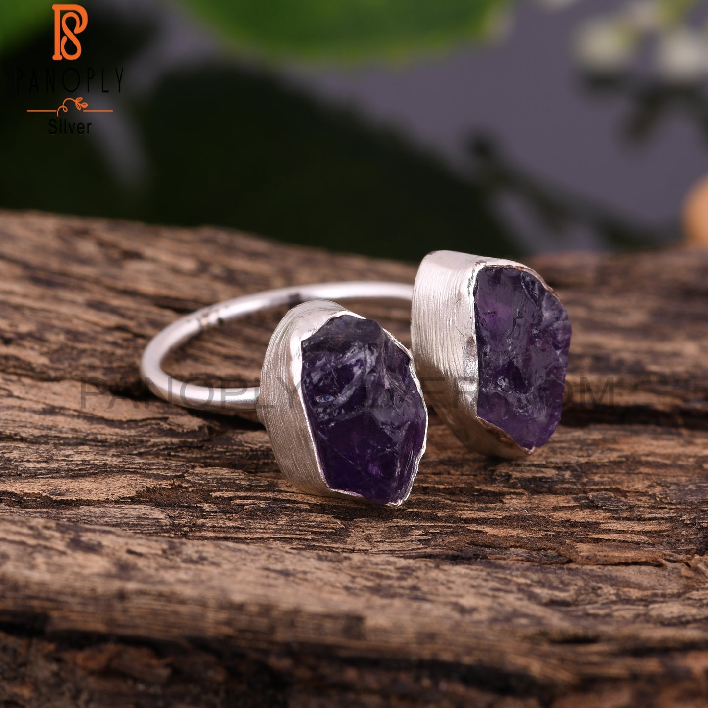 Amethyst 925 Sterling Silver Birthday Ring