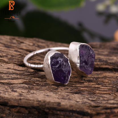 Amethyst 925 Sterling Silver Birthday Ring