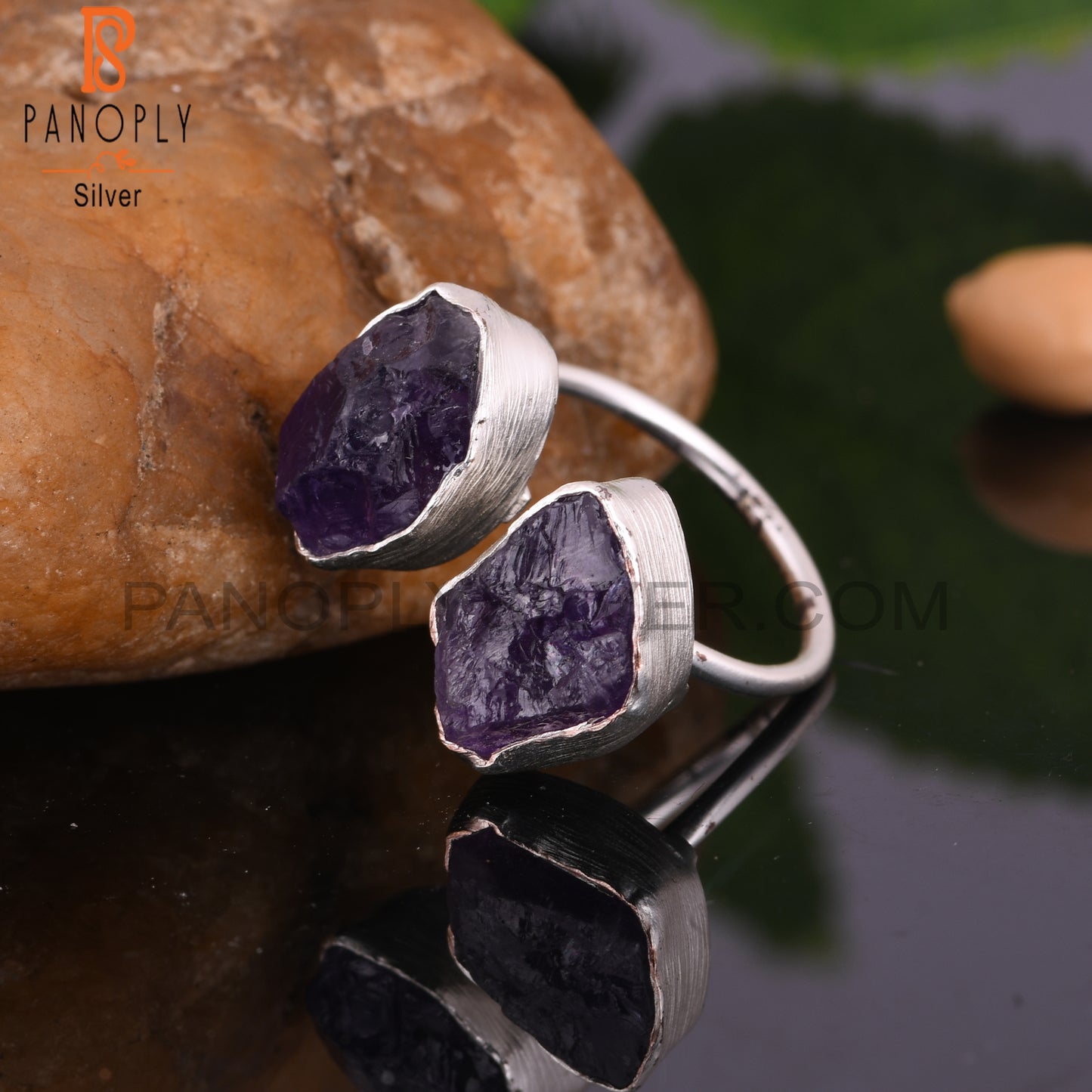 Amethyst 925 Sterling Silver Birthday Ring