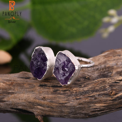 Amethyst 925 Sterling Silver Birthday Ring