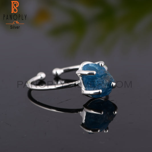 Neon Apatite 925 Sterling Silver Ring