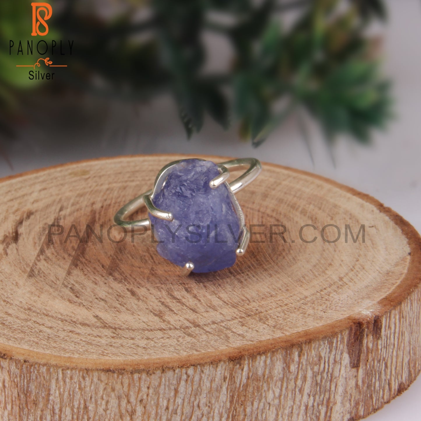 Rough Tanzanite 925 Sterling Silver Gift Ring