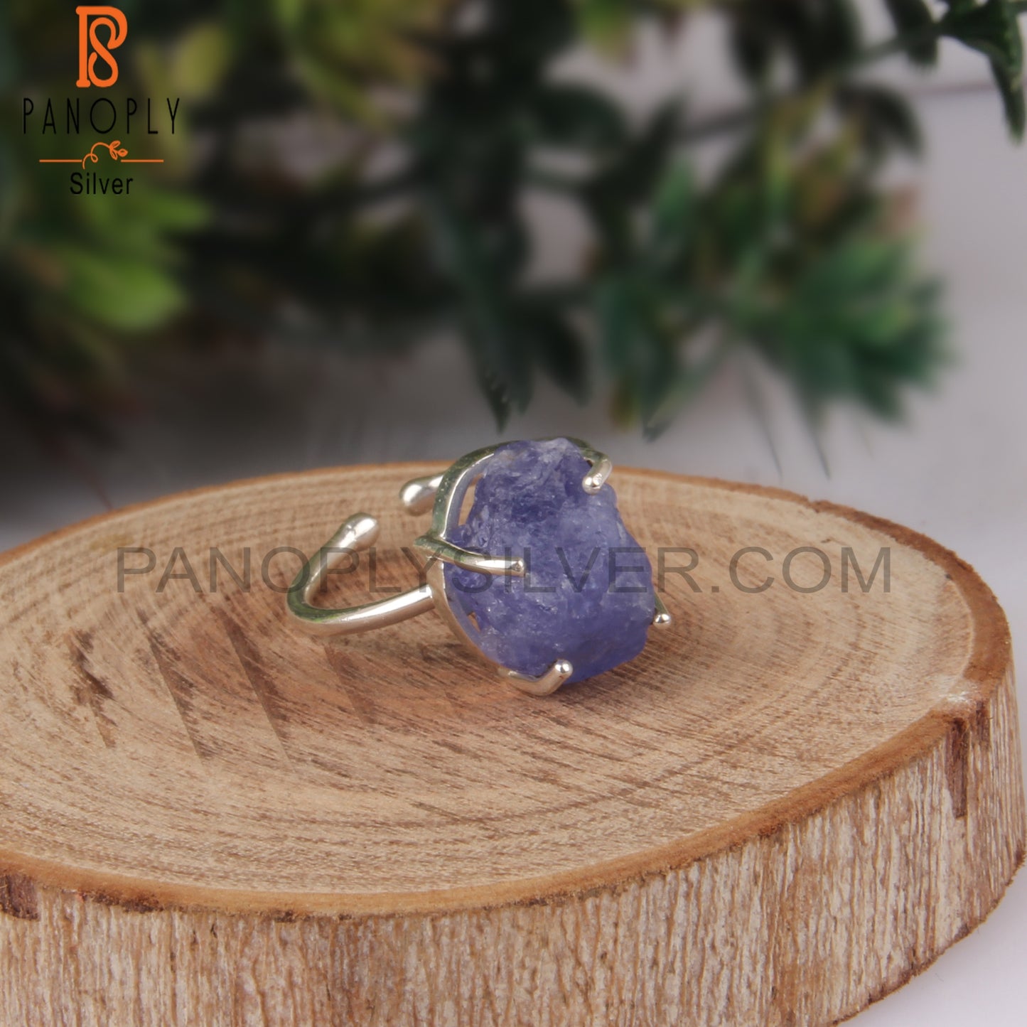 Rough Tanzanite 925 Sterling Silver Gift Ring