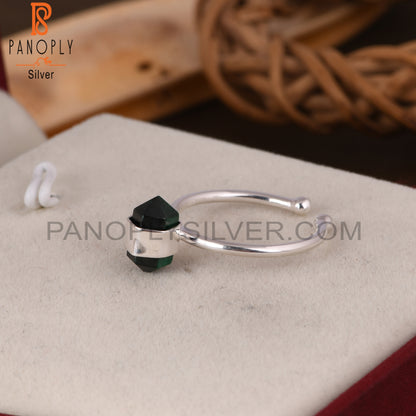 Malachite Pencil 925 Sterling Silver Ring