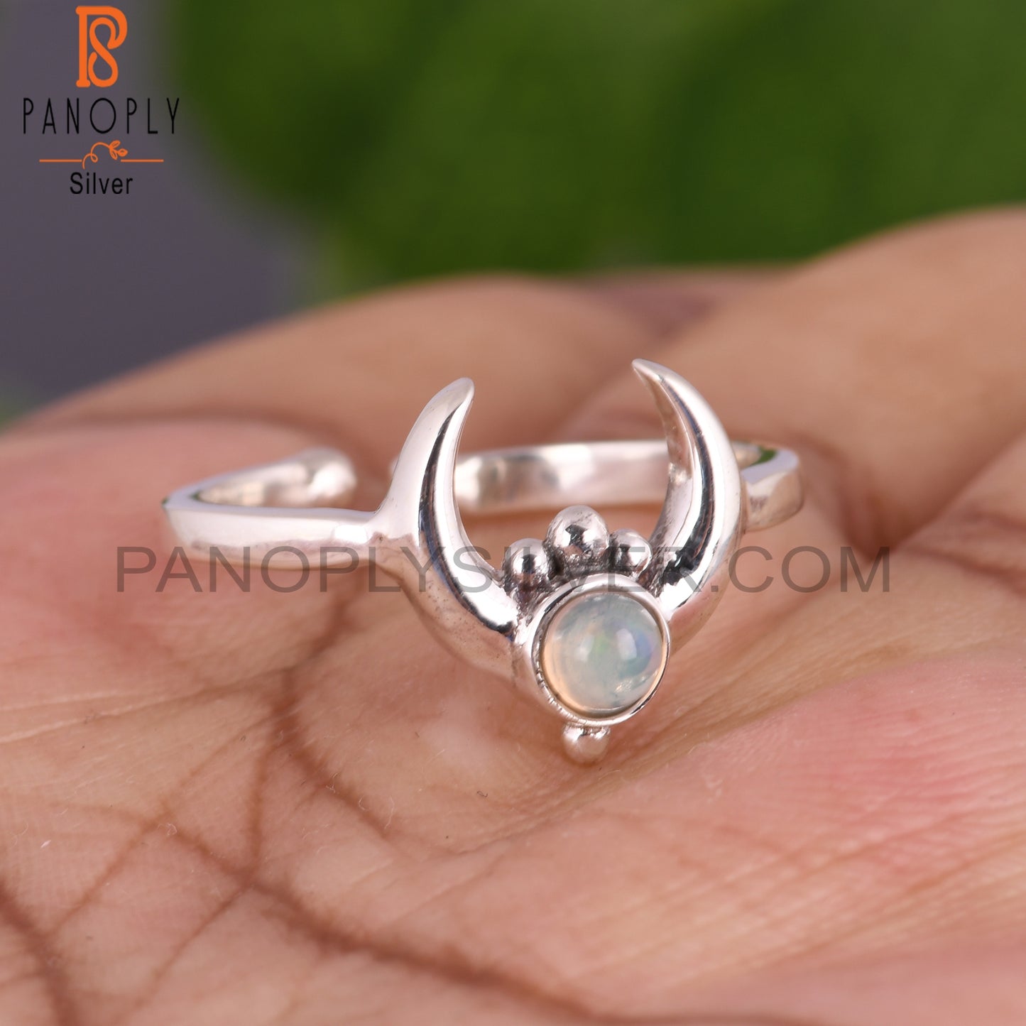 Ethiopian Opal 925 Sterling Silver Stylish Designer Ring