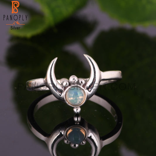 Ethiopian Opal 925 Sterling Silver Stylish Designer Ring