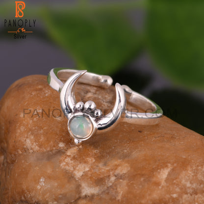 Ethiopian Opal 925 Sterling Silver Stylish Designer Ring