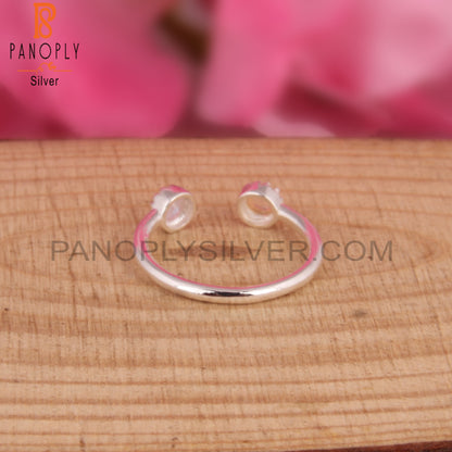 Rainbow Moonstone & Ethiopian Opal 925 Sterling Silver Ring