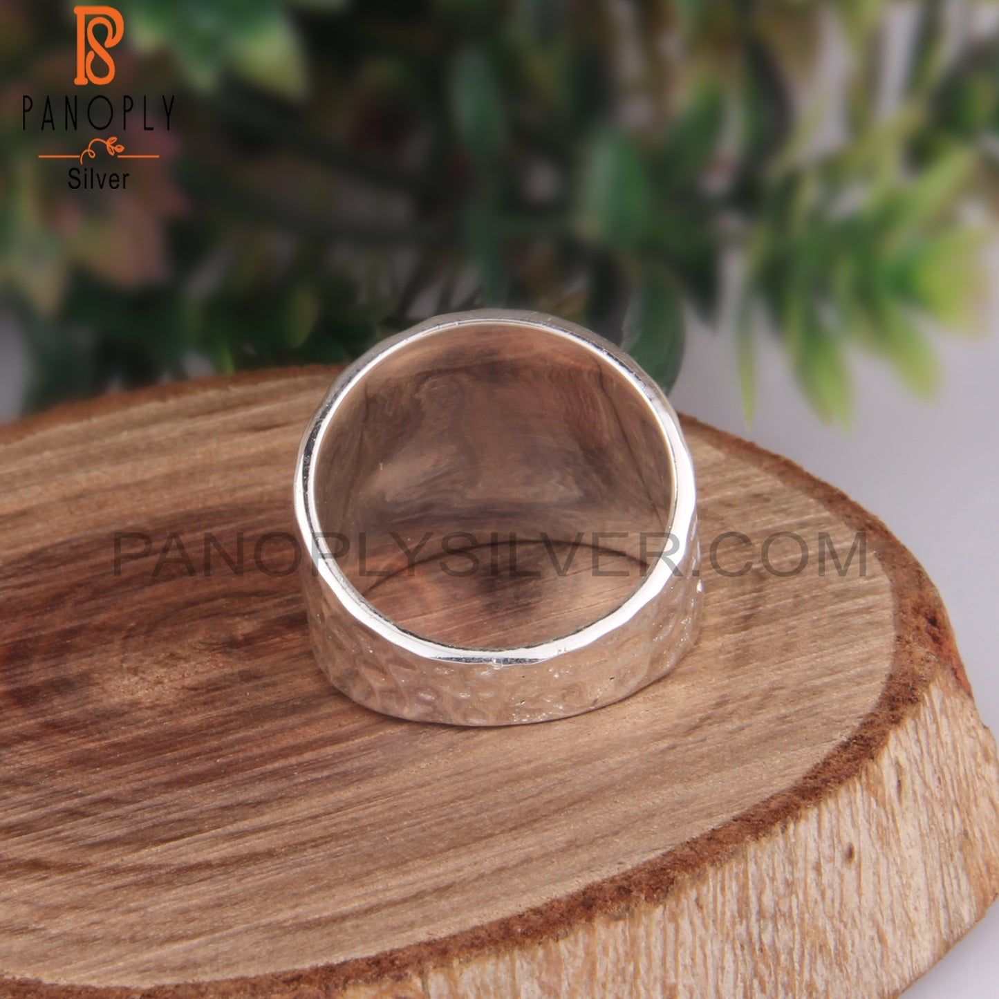 Handhammered Bold 925 Sterling Silver Ring
