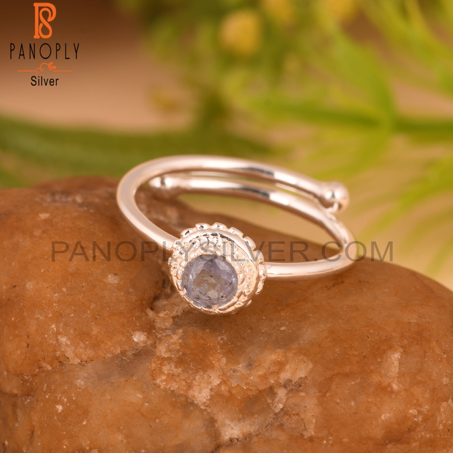 Tanzanite Sterling Silver 925 Adjustable Ring