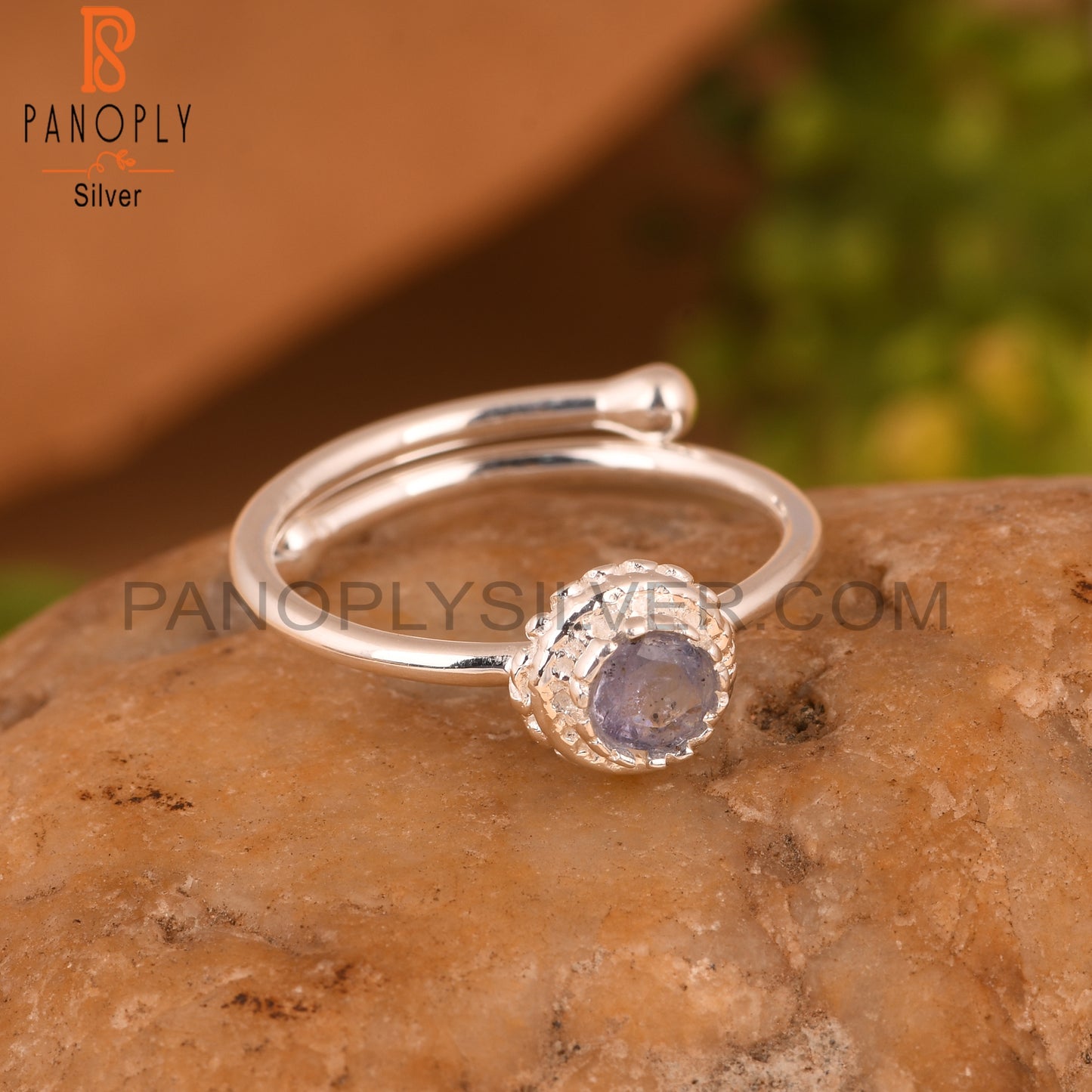 Tanzanite Sterling Silver 925 Adjustable Ring